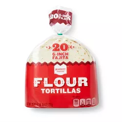 6" Flour Tortillas - 20ct - Market Pantry™