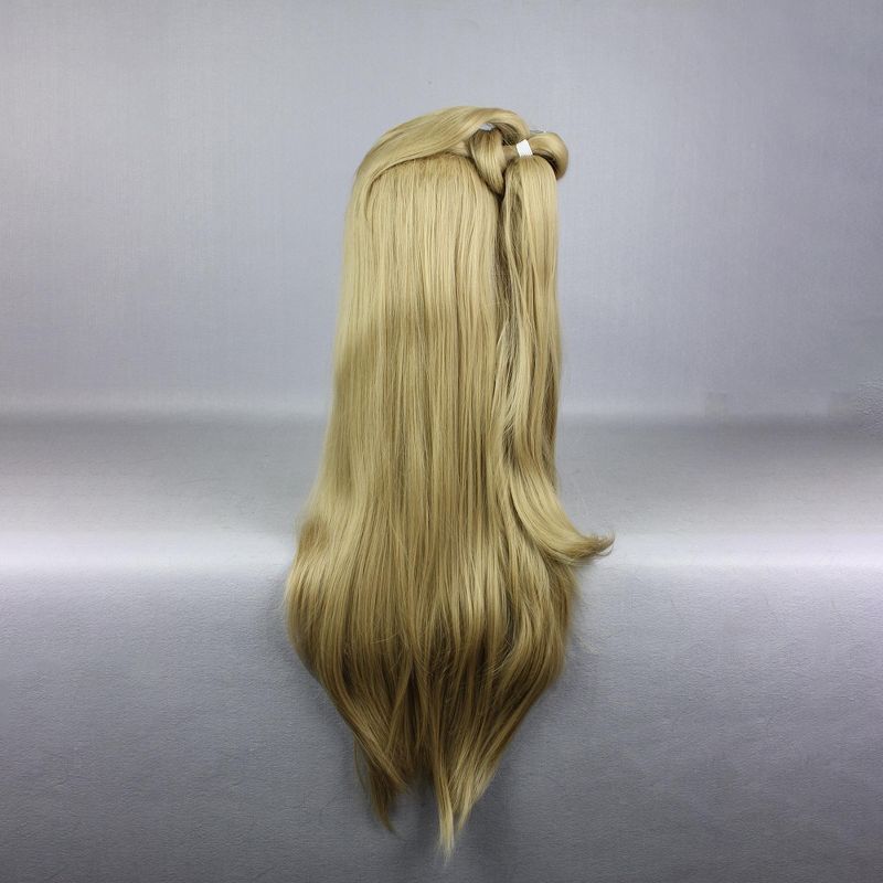 Unique Bargains Women's Wigs 31" Blonde with Wig Cap Straight Hair, 4 of 7