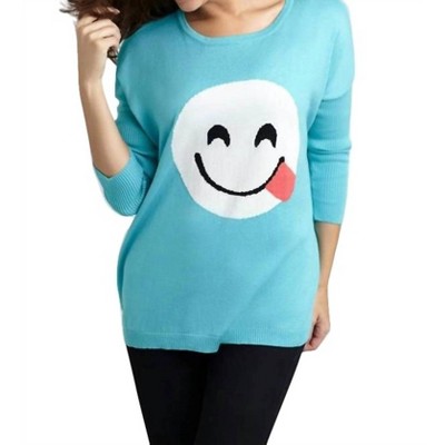 Women's All Smiles Emoji Top - ANGEL