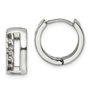 Chisel Stainless Steel Polished 6.5mm Huggie Hinged Hoop Earrings - 1 of 4