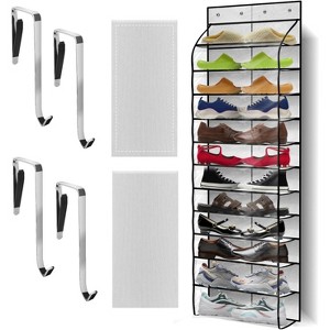 Heavy-Duty 10-Tier Over-The-Door Organizer - Sturdy Oxford Fabric Holds 20+ Pairs of Shoes & Boots, Saves 50% Closet Space - 1 of 4