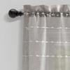 Lush Décor Farmhouse Textured Sheer Valance Gray Single 52x18+2 - 2 of 4