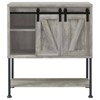 Coaster Claremont Farmhouse Sliding Door Wood Bar Cabinet with Lower Shelf Gray Driftwood - 4 of 4