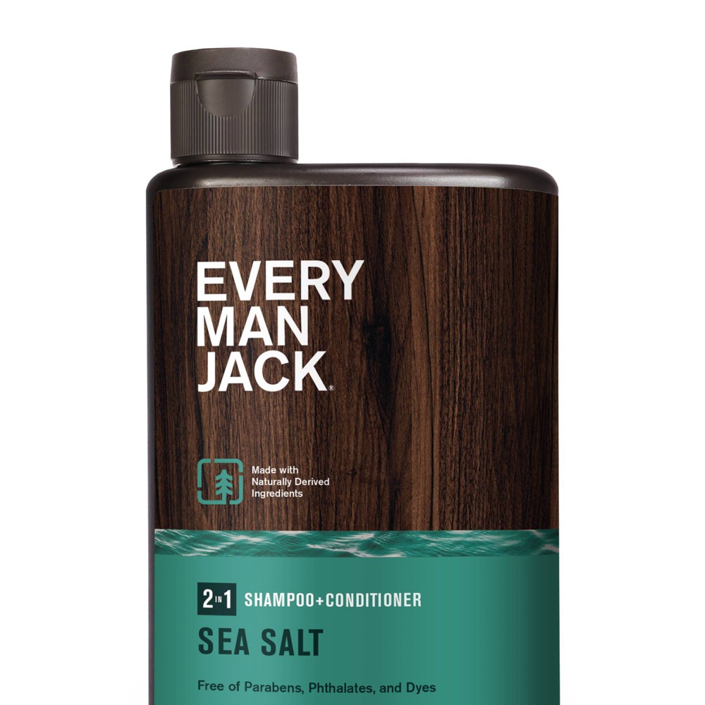 Photos - Hair Product Every Man Jack Sea Salt Men’s 2-in-1 Shampoo + Conditioner - 13.5 fl oz