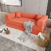 MYINDA Convertible Sofa Bed, Corduroy Folding Floor Sofa, Modular Compression Double Sofa for Living Room Bedroom - 2 of 4