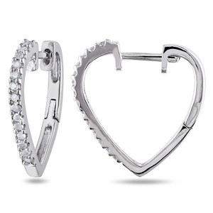 EVERLY JEWELRY |  Sterling Silver 1/4 CT Diamond TW Cuff Earrings - 1 of 4