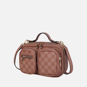 MKF Collection Jolene Vegan Leather Multi Pocket Crossbody Bag by Mia K - 1 of 4