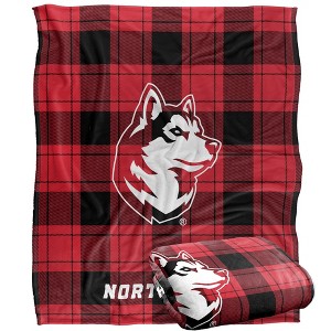 Northeastern University Campus Plaid Spirit Silky Touch Super Soft Throw Blanket 50x60 - 1 of 4