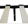 DOMETOUR King Size Upholstered Bed Frame with Tufted Headboard, No Box Spring, Wood Slats, Easy Assembly, Gray - 4 of 4