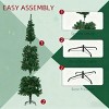 TopComfy Christmas Tree Stands Artificial Christmas Tree Festive Pencil Christmas Tree Cozy Snowy Decor for Living Room, Green, 33.1"*7.09"*7.49" - 4 of 4
