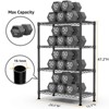 AndMakers 4 Tiers Steel Adjustable Household Shelving Unit (29.5 in. W x 47.2 in. H x 13.7 in. D) - 2 of 4