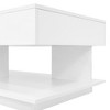 LIVAREEmlen Extendable Coffee Table with Multiple Storage Compartments, Multifunctional Adjustable Coffee Table with Hidden Storage Space - 3 of 4