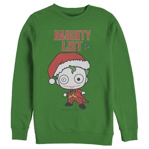 Men's Batman Christmas Joker Naughty Sweatshirt - 1 of 3