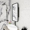 FONTOI Rectangle Wall Mounted Medicine Cabinet with Mirror and Adjustable Shelves Modern Bathroom Storage Organizer Design, Black, 33.66"*20.67"*4.72" - 3 of 4