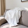 47" X 60"  Cotton Woven Turkish Towel Throw Blanket with Fringe - 2 of 4