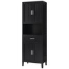 NicBex 70.9" Tall Bathroom Floor Cabinet,Bathroom Shelves with 4 Soft-Close Doors,Storage Cabinet with a Drawer for Living/Laundry Room - 2 of 4
