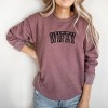 Simply Sage Market Women's Graphic Sweatshirt Embroidered Wifey Arched Varsity - 2 of 3