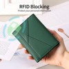 FATMOON RFID Blocking Wallets for Women,Trifold PU Leather Wallet with Zipper Coin Pocket – 13 Card Slots, Travel & Everyday Use - 2 of 4