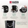 Haden Heritage 4 Slice Wide Slot Stainless Steel Toaster Bundled with 12 Cup Programmable Drip Coffee Maker Coffee Machine, Black & Chrome - 3 of 4