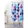 Karen Abstract Shower Curtain Purple - Deny Designs: Microfiber, Machine Washable, Ring Top Hanging Style - 2 of 4