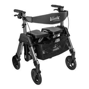 Stander Wonder Heavy Duty Rollator, Bariatric Rolling Walker with Large Seat, Supports 500 lbs - 1 of 4