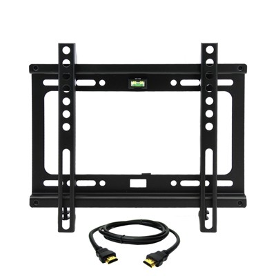 MegaMounts Fixed Wall Mount for 17-42 in. Displays With HDMI