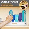 SpaceAid Bamboo Lid Organize with 5 Adjustable Dividers for Cabinets, Includes Blank  Labels (white) - 4 of 4