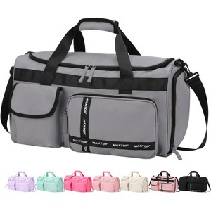 Gym Bag for Women Men Travel Duffle Bag Large Capacity Carry On Weekender Overnight Bag With Shoe Compartment - 1 of 4