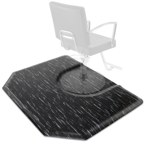 Saloniture 5 Ft. X 4 Ft. Salon & Barber Shop Chair Anti-fatigue Mat -  Marble Hexagon - 7/8 In. Thick : Target