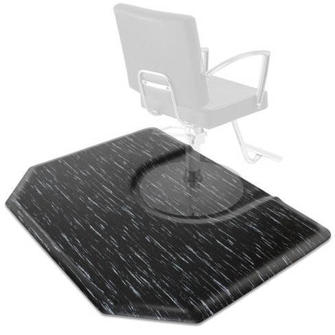 Saloniture 5 Ft. X 4 Ft. Salon & Barber Shop Chair Anti-fatigue Mat - Black  Hexagon, 1 Inch Thick : Target