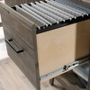 Summit Station L-Shaped Desk Pebble Pine - Sauder: Home Office Workstation with File Drawer & Cable Management - 4 of 4