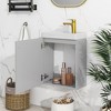 Bathroom Vanity with Sink Combo, Wall Mounted Bathroom Storage Vanity Cabinet for Small Space - 3 of 4