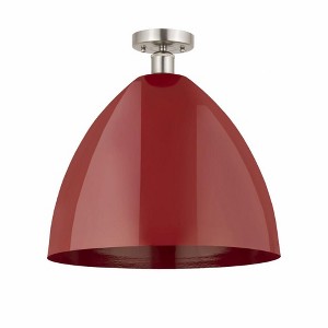 Plymouth Dome - 1 Light Semi-Flush Mount In Industrial Style-18.75 Inches Tall and 16 Inches Wide - 1 of 1