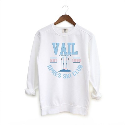 Simply Sage Market Women's  Garment Dyed Graphic Sweatshirt Vail Ski Club