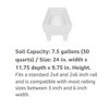 Bloem Indoor/Outdoor Recycled Plastic Finley Deck Rail Rectangle Planter Box, Fits Rail Sizes 3"- 6", Cement Color, 7.5 Gallon Capacity - 4 of 4
