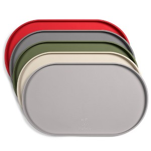 DogBuddy Dog Food Mat, Waterproof Dog Bowl Mat, Silicone Dog Mat for Food and Water, Pet Food Mat with Edges, Nonslip Feeding Mat - 1 of 4