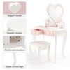 Topteng Makeup Vanity Mirror Set with Table - 4 of 4
