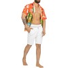 LA LEELA Men's Hawaiian Shirts Short Sleeve Button Down Shirt Mens Hawaii Shirts Boho Holiday Casual Summer Beach Shirts for Men Funny - 2 of 4