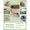 Pharmedoc Nursing Pillow for Breastfeeding with Headrest & Adjustable Waist Straps - Removable Cover, Sage - 3 of 4