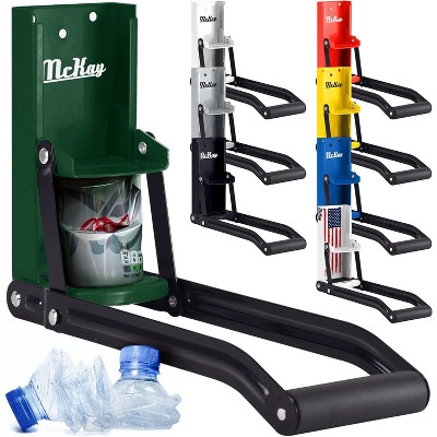 McKay Metal Can Crusher, Heavy-Duty Wall-Mounted Smasher for Aluminum Seltzer, Soda, and Bottles for Recycling - 12 oz and 14 oz Sizes