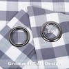 Buffalo Check Textured Grommet Window Curtain Pair, 2 Panels - 3 of 4