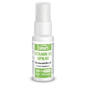 SuperSmart Vitamin D3 Spray 2000 IU per Day (Mint Flavor & Sugar Free) - Liquid Vitamin D Spray - Cholecalciferol Vitamin D3 | Non-GMO - 25 ml - 1 of 1