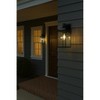 ALOADECOR 1 Light Farmhouse Outdoor Wall Lantern wiht Motion Sensor in Matte Black with Clear Glass for Porch Courtyard (2 Pack) - 4 of 4
