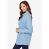 Roaman's Women's Plus Size Olivia Denim Big Shirt - 4 of 4