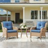 Buenhomino 3 Pieces Patio Furniture Set, PE Rattan Wicker Patio Set with Two Outdoor Chairs and Table for Porch, Garden Poolside Balcony - 2 of 4