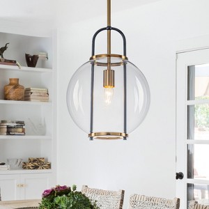 LLHZSY 5 1/2" Lantern Glass Pendant Chandelier Fixture for Kitchen Dining Room Hallway - 1 of 4