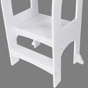 INFURNIC Ladders Child Standing Tower Adjustable Step Stool for Kitchen and Bathroom Use, White, 22.83"*15.75"*31.69" - 3 of 4