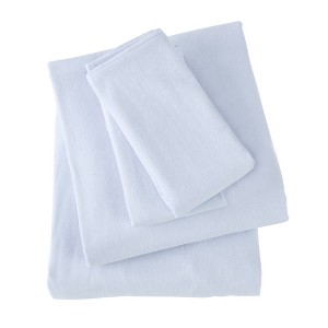 Market & Place Cotton Flannel Solid Sheet Set - 1 of 4