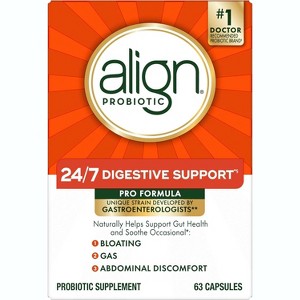 Align Probiotic, Probiotics for Women and Men, Daily Probiotic Supplement for Digestive Health 63 Capsules - 1 of 4