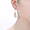 Guili Rhodium and 14K Gold Plated Iced Cubic Zirconia Dangle Earrings with Elegant Design and Sparkling Features for Stylish Jewelry Lovers - 3 of 3